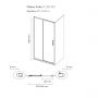 Oltens Fulla 21200100 drzwi prysznicowe 100 cm rozsuwane chrom połysk/ zdj.2