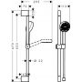 Hansgrohe Activera S 28041670 zestaw prysznicowy ścienny czarny zdj.2