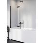 Radaway Nes Black PND I 100101405401L parawan nawannowy 140 cm 2-częściowy czarny mat/szkło przezroczyste zdj.1