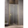 Radaway Nes Brushed Gold DWB 100290809901L drzwi prysznicowe 80 cm składane złoty szczotkowany/szkło przezroczyste zdj.1