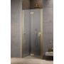 Radaway Nes Brushed Gold DWB 100290809901R drzwi prysznicowe 80 cm składane złoty szczotkowany/szkło przezroczyste zdj.1