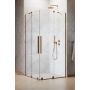 Radaway Furo Brushed Copper KDD 101051209301R kabina prysznicowa część prawa 120x120 cm kwadratowa czarny mat/szkło przezroczyste zdj.1
