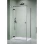 Radaway Essenza 8 Brushed GunMetal KDJ 104702379201L ścianka prysznicowa 23.7 cm szczotkowany/szkło przezroczyste zdj.1