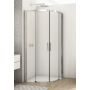 SanSwiss Divera D22SRB550905007 kabina prysznicowa 90x90 cm półokrągła srebrny połysk/szkło przezroczyste zdj.1