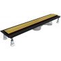 Schedpol Base Gold Shine Range 10059DPZP maskownica odpływu liniowego 120 cm złoty zdj.3