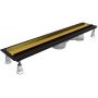 Schedpol Base Gold Shine Range 10059DPZP maskownica odpływu liniowego 120 cm złoty zdj.4