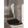 Schedpol Caspar New Black Matt 32333CMG brodzik półokrągły z syfonem 80x80 cm czarny zdj.5