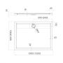 Schedline Charis 3SPC3P90120 brodzik prostokątny 120x90 cm biały zdj.2