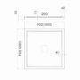 Schedline Erida 3SPE4K9090 brodzik kwadratowy 90x90 cm biały zdj.2