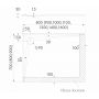 Schedline Libra Cashmere Stone 3SPL1P70100PKST brodzik prostokątny 100x70 cm beżowy zdj.2