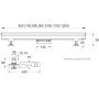 Schedpol Slit Range OLBR120BVPC odpływ liniowy przyścienny 120 cm zdj.2