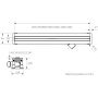 Schedpol Slim Range OLBR80SLXC odpływ liniowy 80 cm zdj.2
