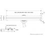 Schedpol Slim Range Low OLBR80SLXSLOWC odpływ liniowy 80 cm zdj.2