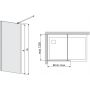 Sanplast Space Wall 600320216042401 ścianka prysznicowa walk-in 120 cm zdj.2