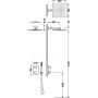 Tres Therm-Box 00635004NM zestaw prysznicowy podtynkowy termostatyczny z deszczownicą czarny zdj.2