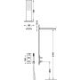 Tres Therm-Box 21135005NM zestaw prysznicowy podtynkowy termostatyczny z deszczownicą czarny zdj.2