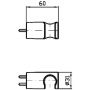 Zucchetti Pan Z93792C3 uchwyt prysznicowy cm zdj.2