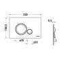 Duravit DuraSystem WD5010021000 przycisk spłukujący do wc chrom błyszczący zdj.2