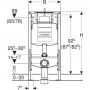 Geberit Duofix Bambini 111922005 stelaż podtynkowy do miski wc stojącej dla dzieci zdj.2