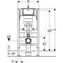 Geberit Duofix 111923005 stelaż podtynkowy do miski wc wiszącej zdj.2