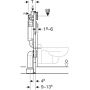 Geberit Duofix 111923005 stelaż podtynkowy do miski wc wiszącej zdj.3