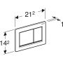 Geberit Omega 115080JQ1 przycisk spłukujący zdj.2