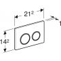 Geberit Omega 115085JQ1 przycisk spłukujący do wc chrom błyszczący zdj.2