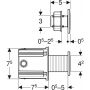 Geberit Sigma 115936SN6 mechanizm przycisku zdj.2