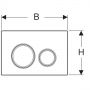 Geberit Sigma 115652SI1 przycisk spłukujący do wc zdj.2