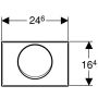 Geberit Mambo 115751001 przycisk spłukujący do wc stal zdj.2