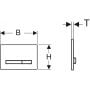 Geberit Sigma 115788002 przycisk spłukujący do wc chrom matowy zdj.2