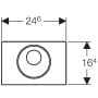 Geberit Sigma 115856166 przycisk spłukujący do wc czarny zdj.2