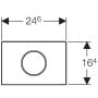 Geberit Sigma 115908KH1 przycisk spłukujący do wc zdj.2