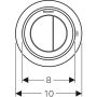 Geberit Typ 10 116057DW1 przycisk spłukujący do wc czarny zdj.2