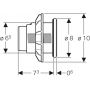 Geberit Typ 10 116057DW1 przycisk spłukujący do wc czarny zdj.3