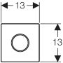 Geberit Sigma 116025SN1 przycisk spłukujący do pisuaru zdj.2