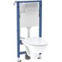 Geberit Duofix Basic 118339213 zestaw stelaż z miską, deską i przyciskiem zdj.1