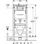 Geberit Duofix Basic 118339213 zestaw stelaż z miską, deską i przyciskiem zdj.2