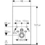 Geberit Monolith 131021SL5 moduł sanitarny do miski wiszącej zdj.2