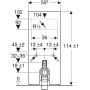 Geberit Monolith 131033JK5 moduł sanitarny do miski stojącej zdj.2
