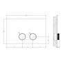 Gessi Area Pro 54623707 płytka przycisku spłukującego do wc czarny zdj.2