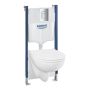 Grohe Solido 112954SH00 zestaw miska z deską i stelaż z przyciskiem zdj.1