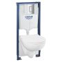 Grohe Solido 112957SH00 zestaw miska z deską i stelaż z przyciskiem zdj.1