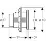 Geberit Typ 10 116057JQ1 przycisk spłukujący do wc chrom mat zdj.2