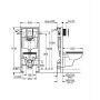 Grohe Solido 112957SH00 zestaw miska z deską i stelaż z przyciskiem zdj.2