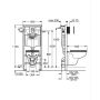 Grohe Solido 112956SH00 zestaw miska z deską i stelaż z przyciskiem zdj.2