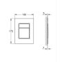Grohe Skate Cosmopolitan S 37535KF0 przycisk spłukujący do wc czarny zdj.2