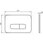 Ideal Standard Oleas R0123A6 przycisk spłukujący do wc czarny zdj.2