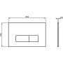 Ideal Standard Oleas R0121A6 przycisk spłukujący do wc czarny zdj.2