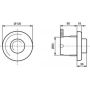 Ideal Standard Septa Pro R0184AC przycisk spłukujący do wc biały zdj.2